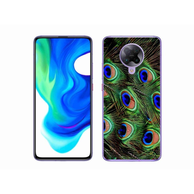 Gél borítás mmCase a Xiaomi Poco F2 Pro készülékhez - pávatoll