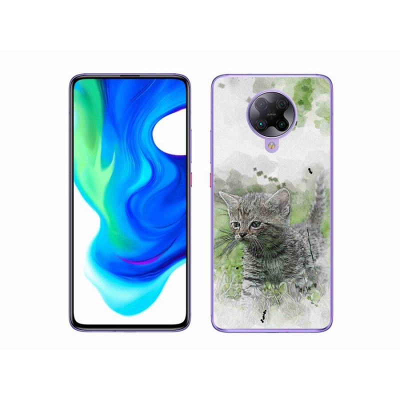 Gél borítás mmCase a Xiaomi Poco F2 Pro számára - aranyos cica 1