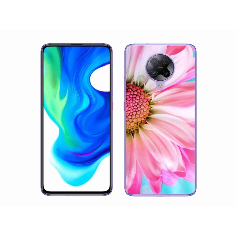 Gél borítás mmCase a Xiaomi Poco F2 Pro készülékhez - rózsaszín virág