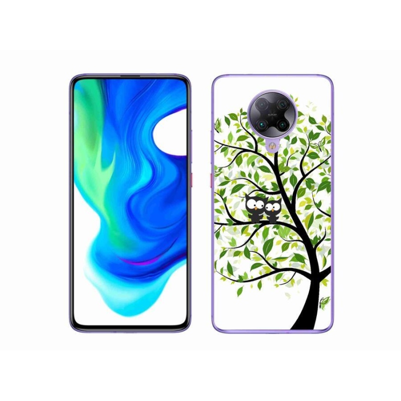 Gél borítás mmCase a Xiaomi Poco F2 Pro számára - baglyok a fán