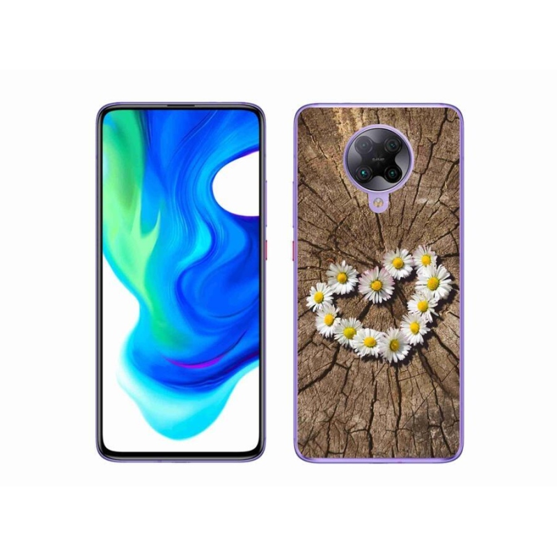 Gél borítás mmCase a Xiaomi Poco F2 Pro számára - százszorszépek szíve