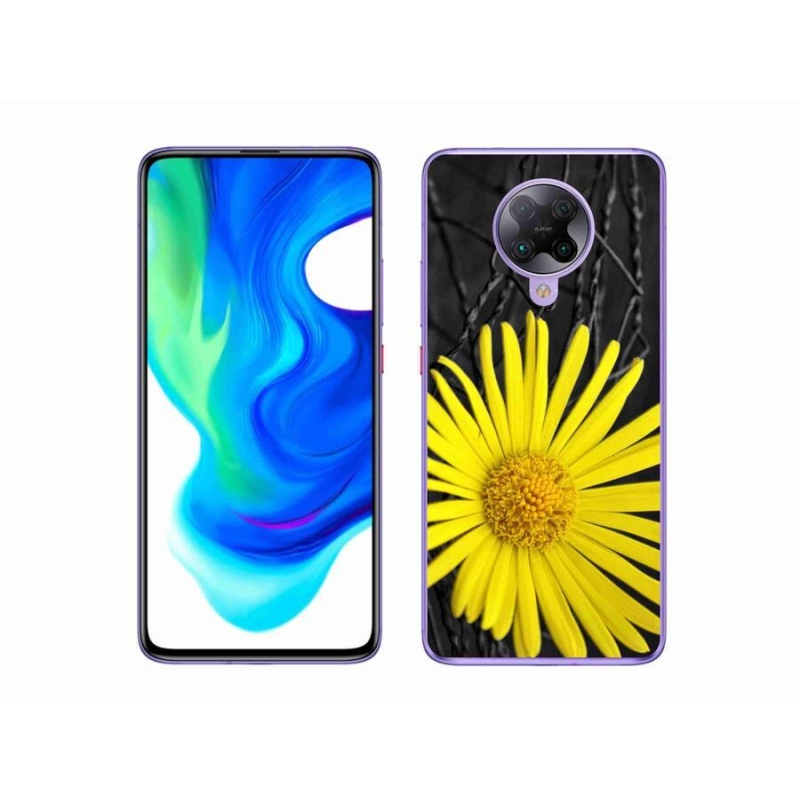 Gél borítás mmCase a Xiaomi Poco F2 Pro készülékhez - sárga virág