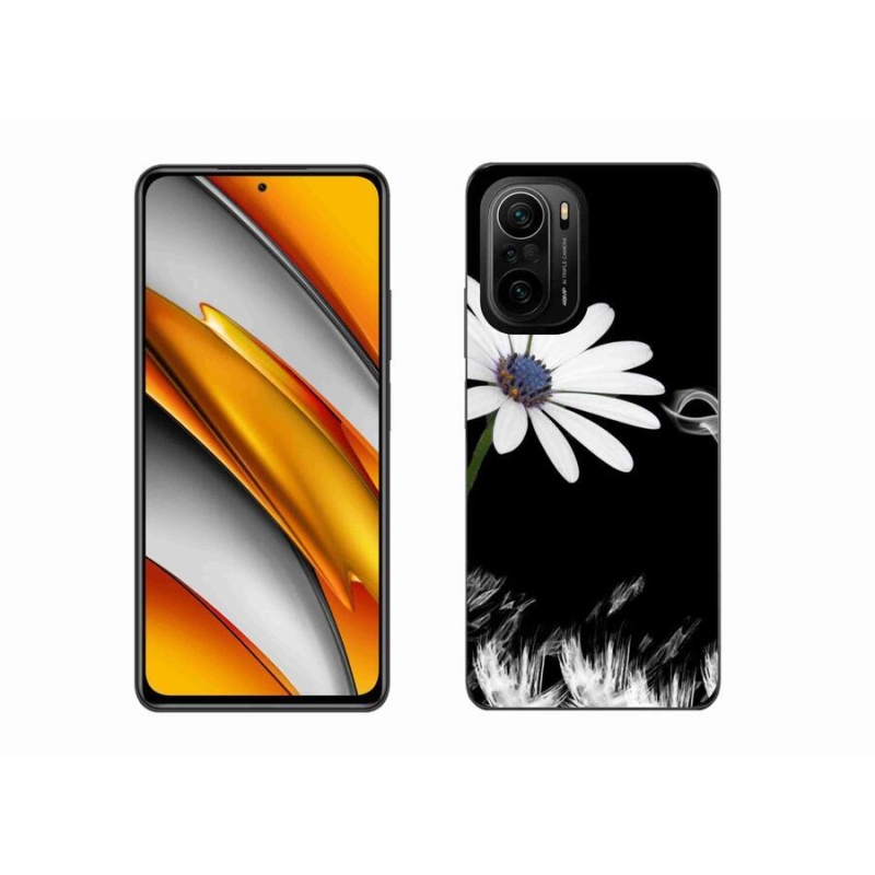 Gél borítás mmCase a Xiaomi Poco F3-hoz - fehér virág