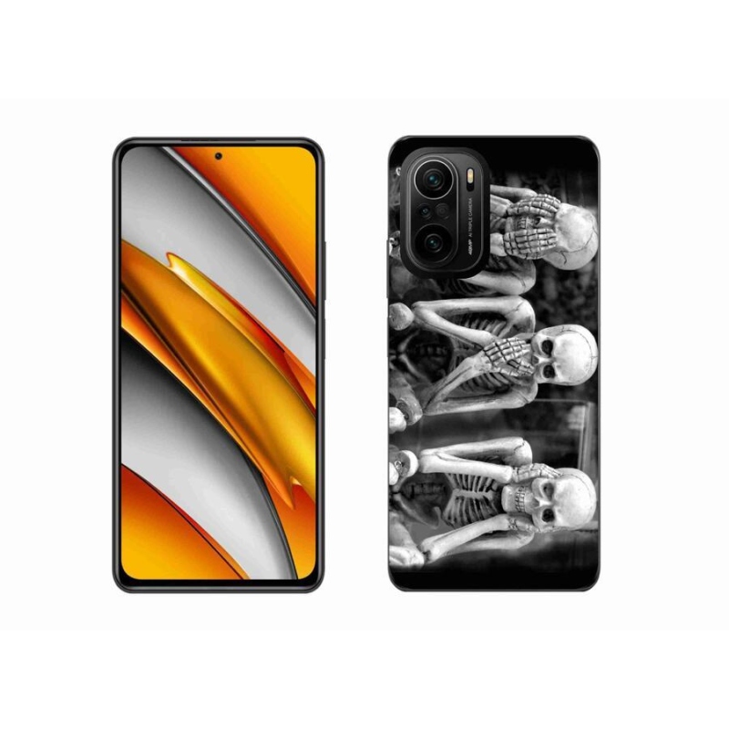 Gél borító mmCase a Xiaomi Poco F3-hoz - csontvázak