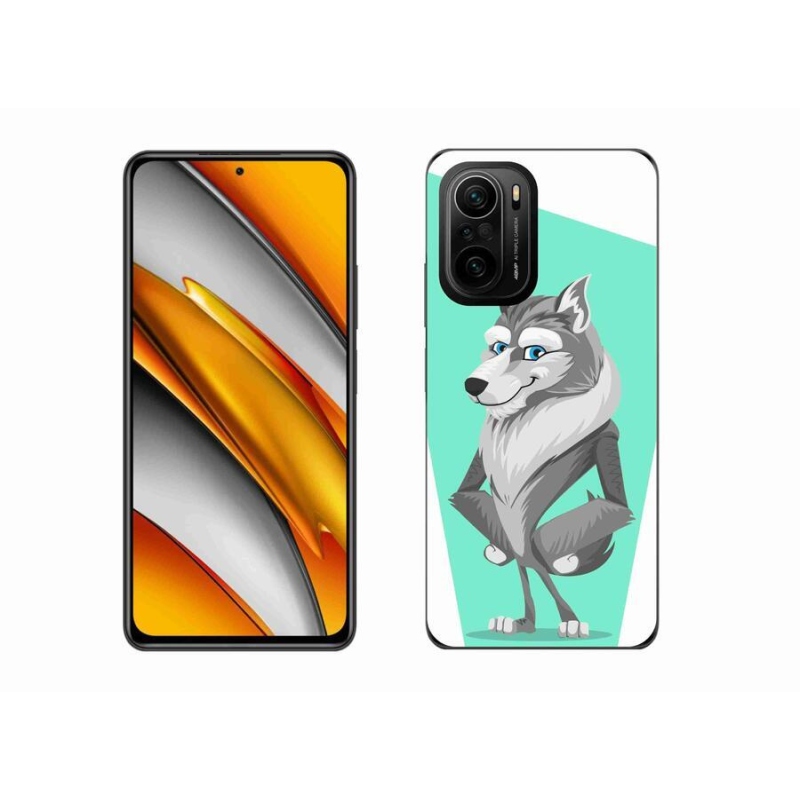 Gél borítás mmCase a Xiaomi Poco F3-hoz - rajzfilm farkas