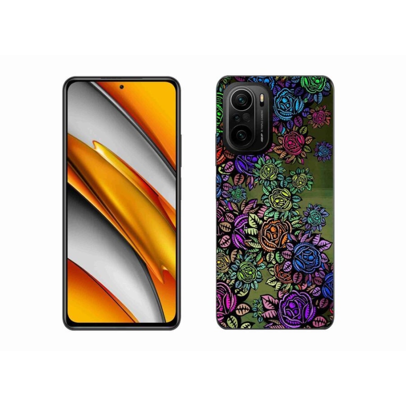 Gél borító mmCase a Xiaomi Poco F3-hoz - virágok 6