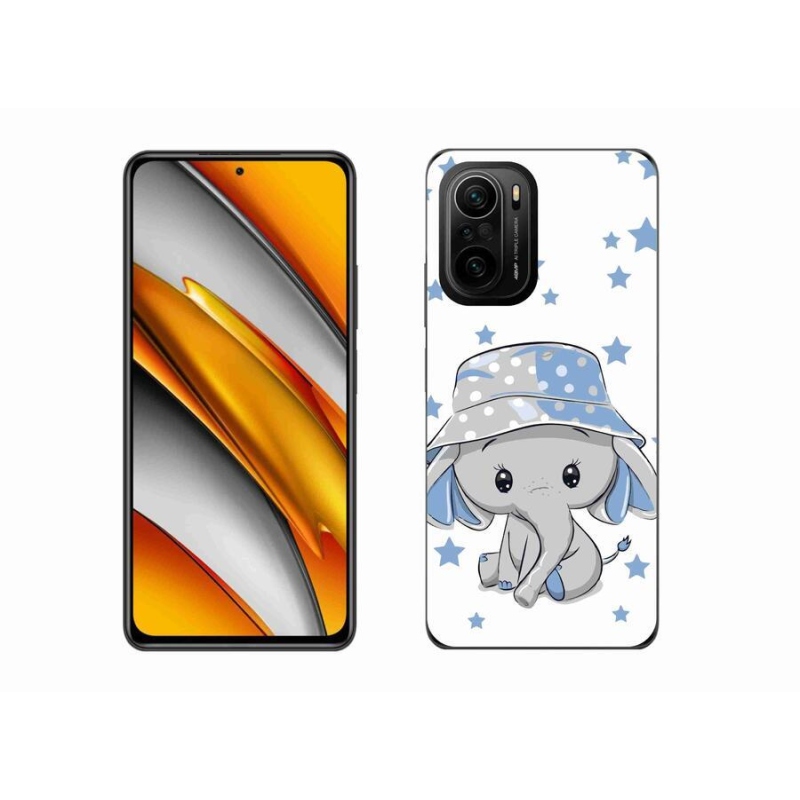 Gél borítás mmCase a Xiaomi Poco F3-hoz - kék elefánt