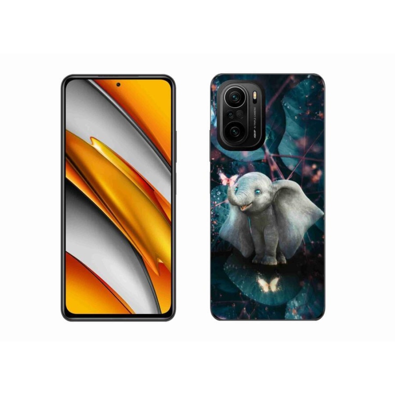 Gél borítás mmCase a Xiaomi Poco F3-hoz - aranyos elefánt