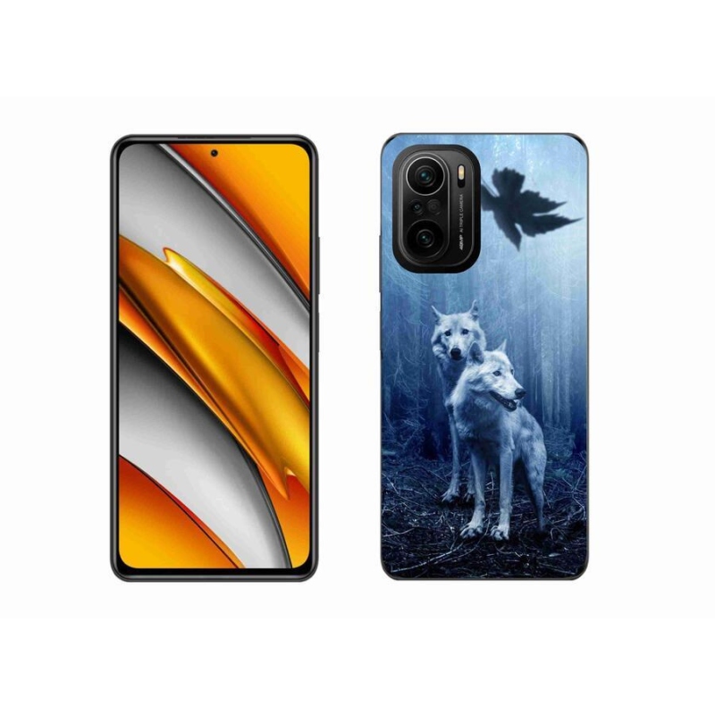 Gél borítás mmCase a Xiaomi Poco F3-hoz - farkasok az erdőben