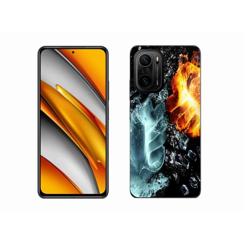 Gél borítás mmCase a Xiaomi Poco F3-hoz - víz és tűz
