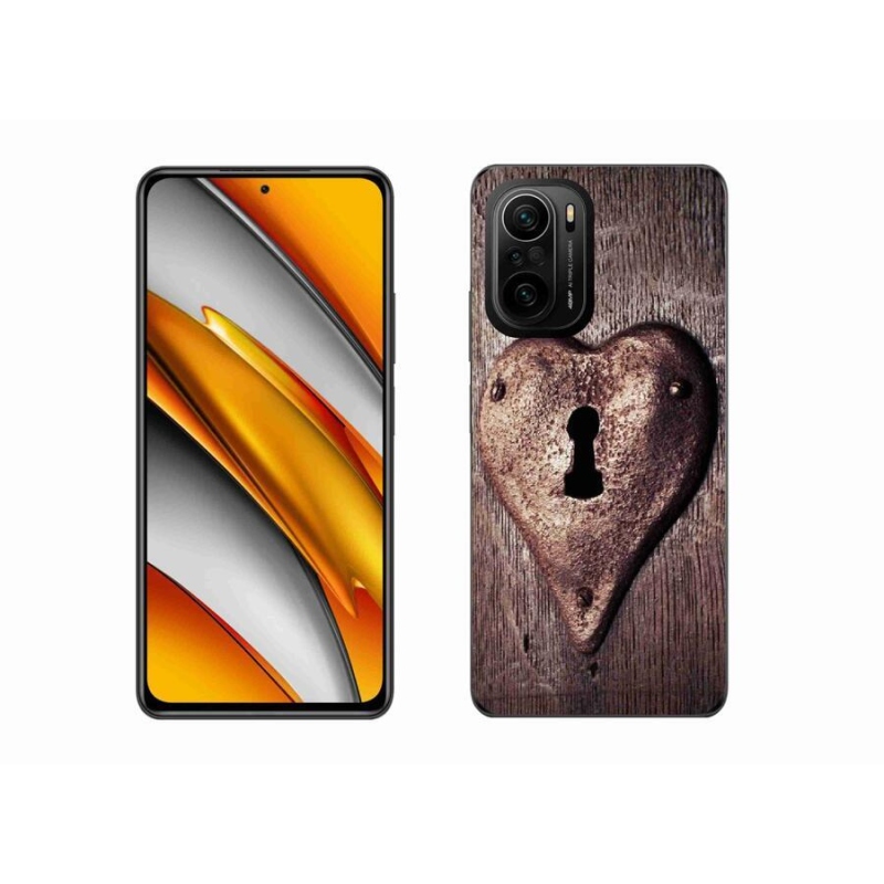 Gél borító mmCase a Xiaomi Poco F3-hoz - szív alakú zár