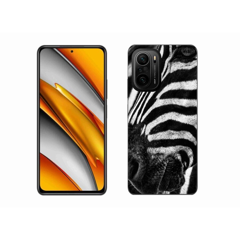 Gél borítás mmCase a Xiaomi Poco F3 készülékhez - zebra