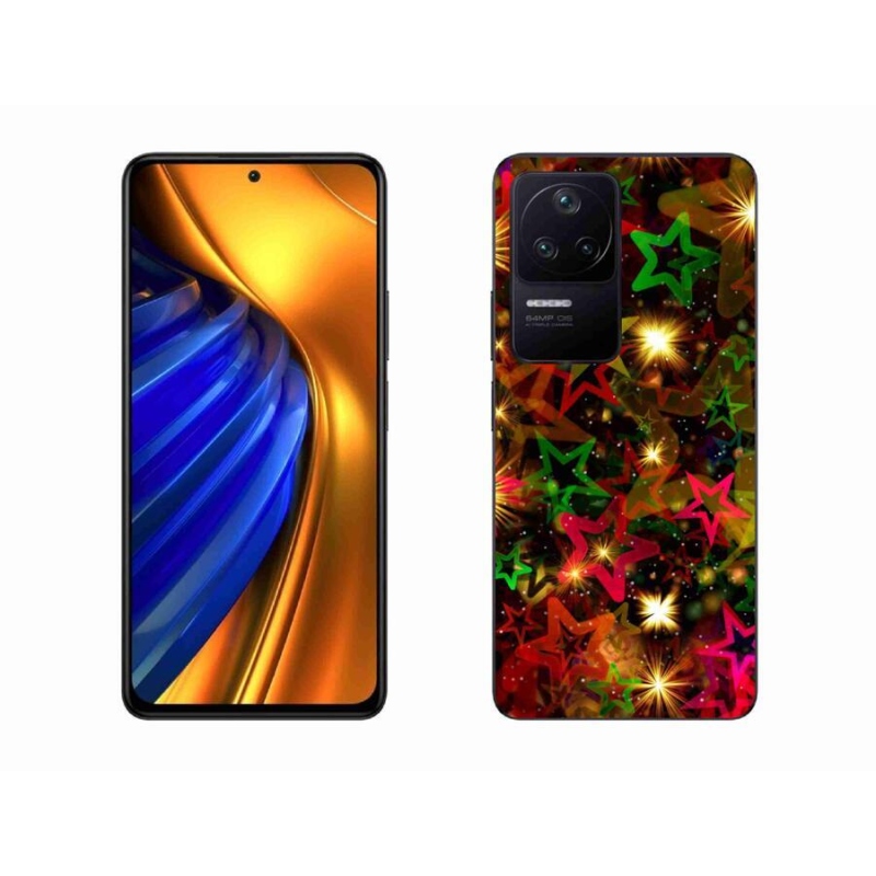 Gél borítás mmCase a Xiaomi Poco F4-hez - színes csillagok