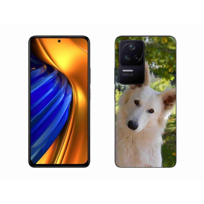Gél borítás mmCase a Xiaomi Poco F4-hez - fehér svájci juhász 1