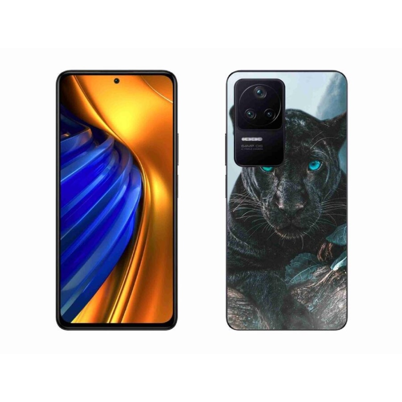 Gél borítás mmCase a Xiaomi Poco F4-hez - fekete párduc