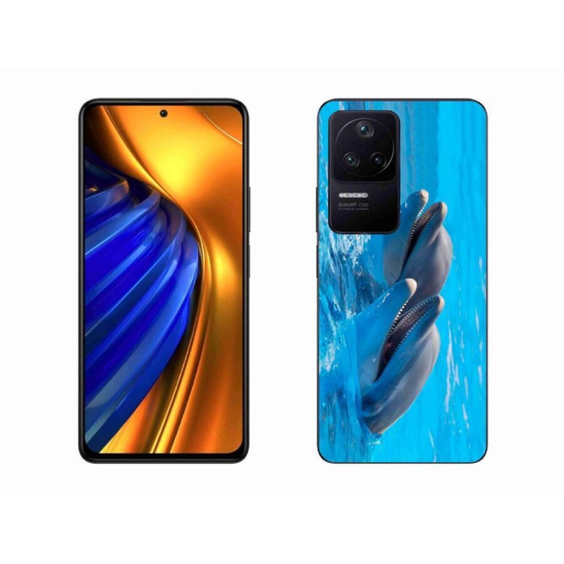 Gél borítás mmCase a Xiaomi Poco F4-hez - delfinek