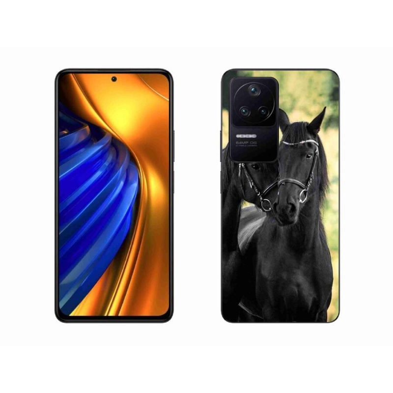 Gél borítás mmCase a Xiaomi Poco F4-hez - két fekete ló