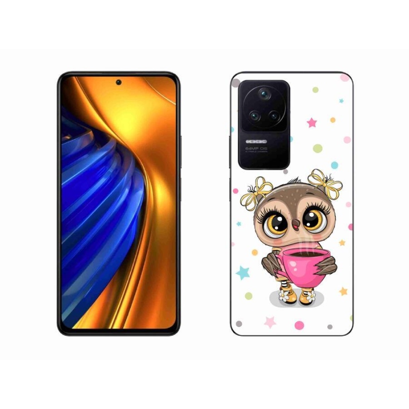 Gél borító mmCase a Xiaomi Poco F4-hez - rajzfilm bagoly