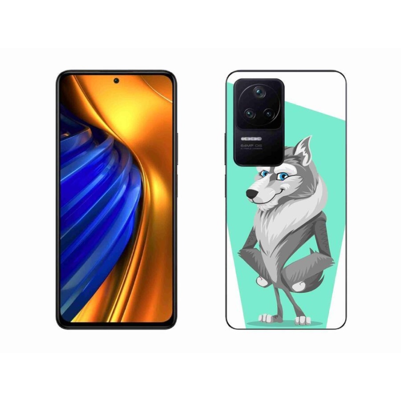 Gél borítás mmCase a Xiaomi Poco F4-hez - rajzfilm farkas