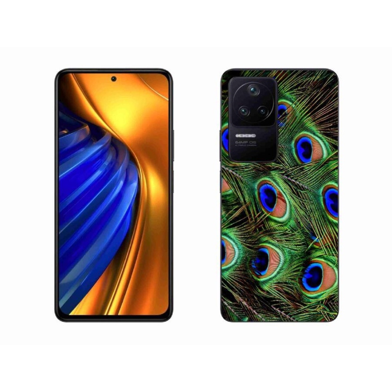 Gél borítás mmCase a Xiaomi Poco F4 készülékhez - pávatoll