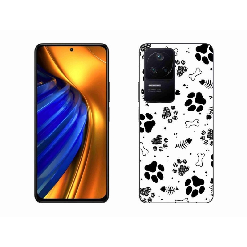 Gél borítás mmCase a Xiaomi Poco F4-hez - kutyamancsok 1