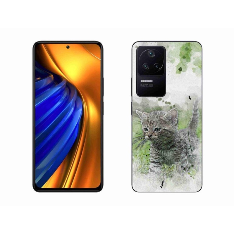 Gél borítás mmCase a Xiaomi Poco F4-hez - aranyos cica 1