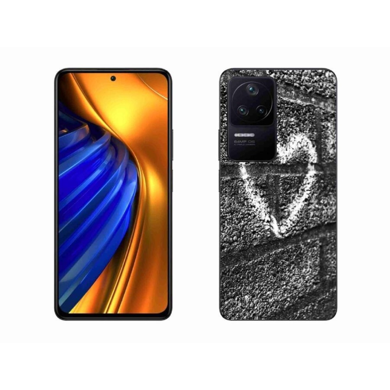 Gél borítás mmCase a Xiaomi Poco F4-hez - szív a falon