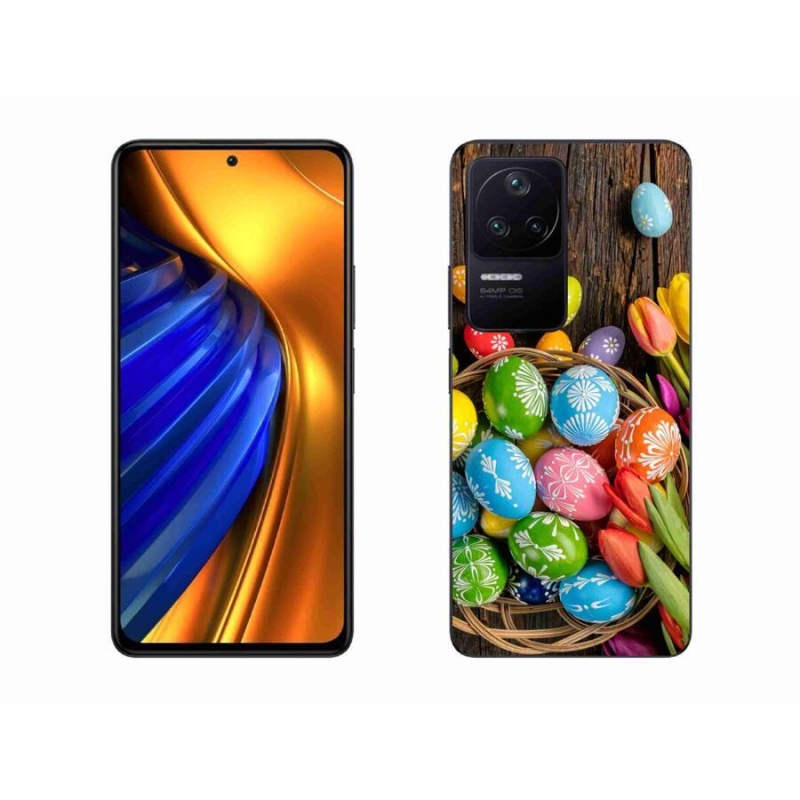 Gél borítás mmCase a Xiaomi Poco F4-hez - Húsvéti tojások