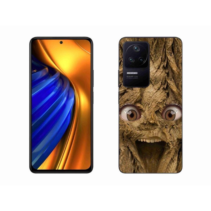 Gél borítás mmCase a Xiaomi Poco F4-hez - vidám fa szemekkel
