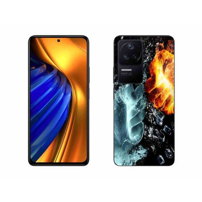 Gél borító mmCase a Xiaomi Poco F4-hez - víz és tűz