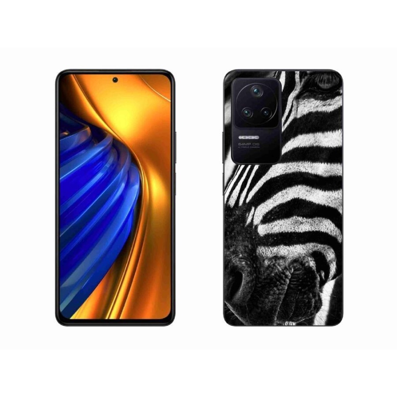Gél borítás mmCase a Xiaomi Poco F4 készülékhez - zebra