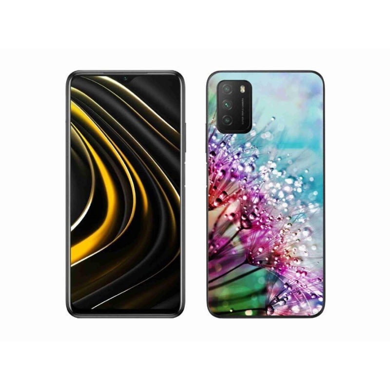 Gél borító mmCase a Xiaomi Poco M3-hoz - színes virágok