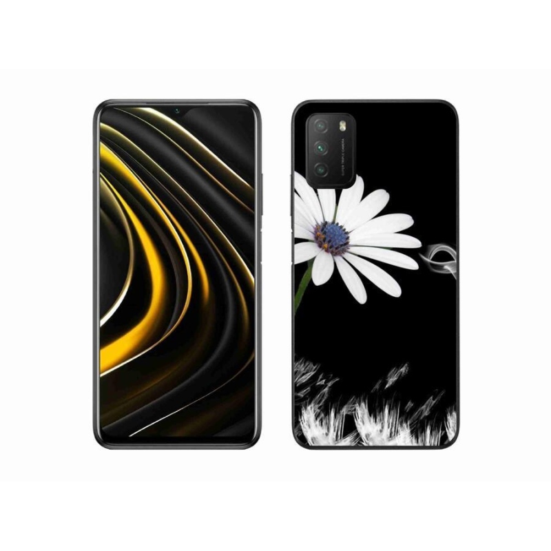 Gél borítás mmCase a Xiaomi Poco M3-hoz - fehér virág