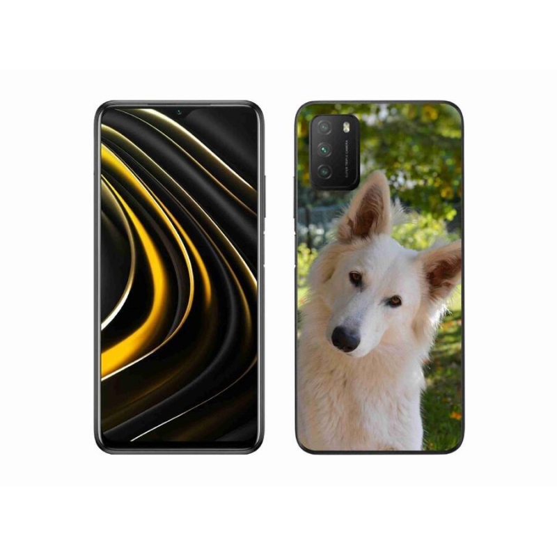 Gél borítás mmCase a Xiaomi Poco M3-hoz - fehér svájci juhász 1