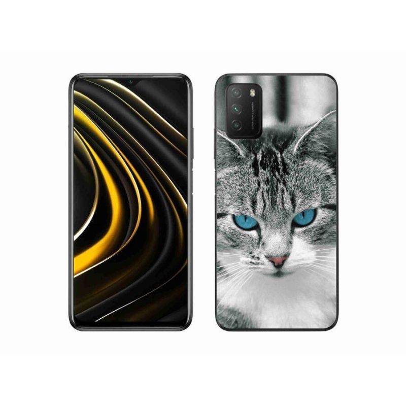 Gél borítás mmCase a Xiaomi Poco M3 készülékhez - macska nézet 1