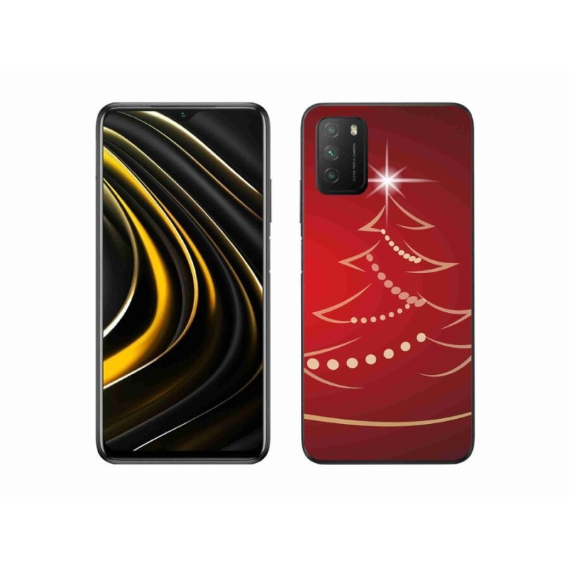 Gél borítás mmCase a Xiaomi Poco M3-hoz - karácsonyfa karikatúra