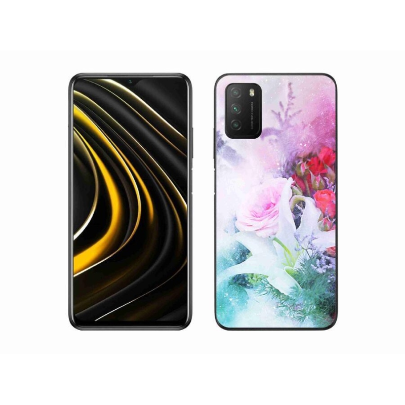 Gél borítás mmCase a Xiaomi Poco M3-hoz - virágok 4