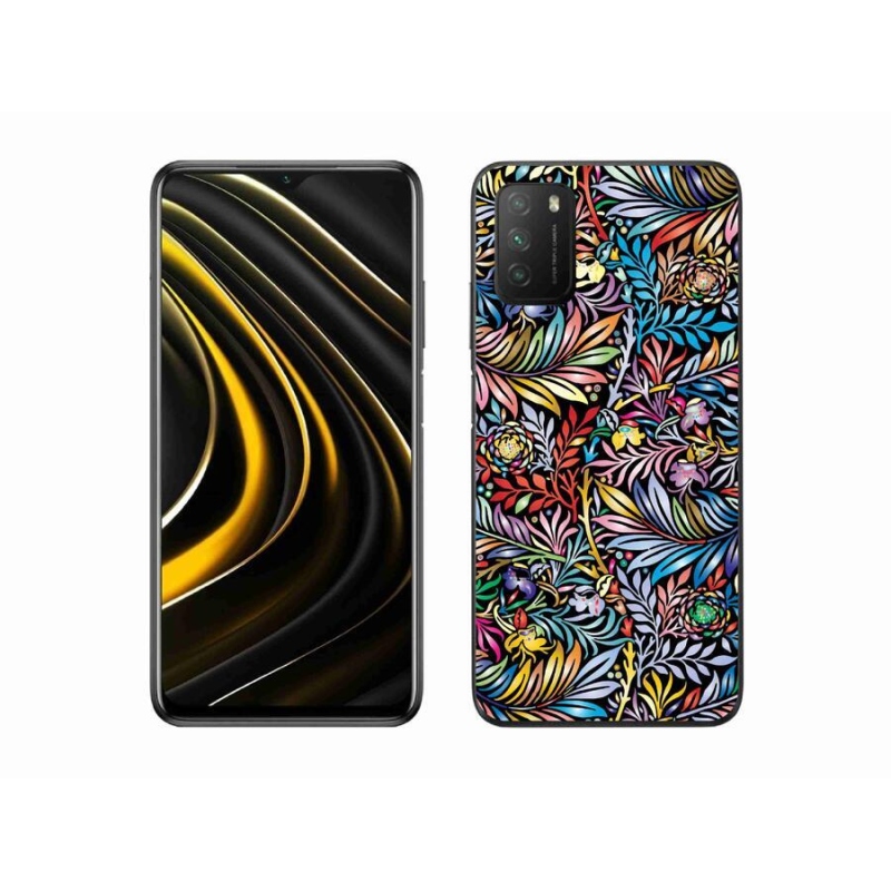 Gél borító mmCase a Xiaomi Poco M3-hoz - virágok 5