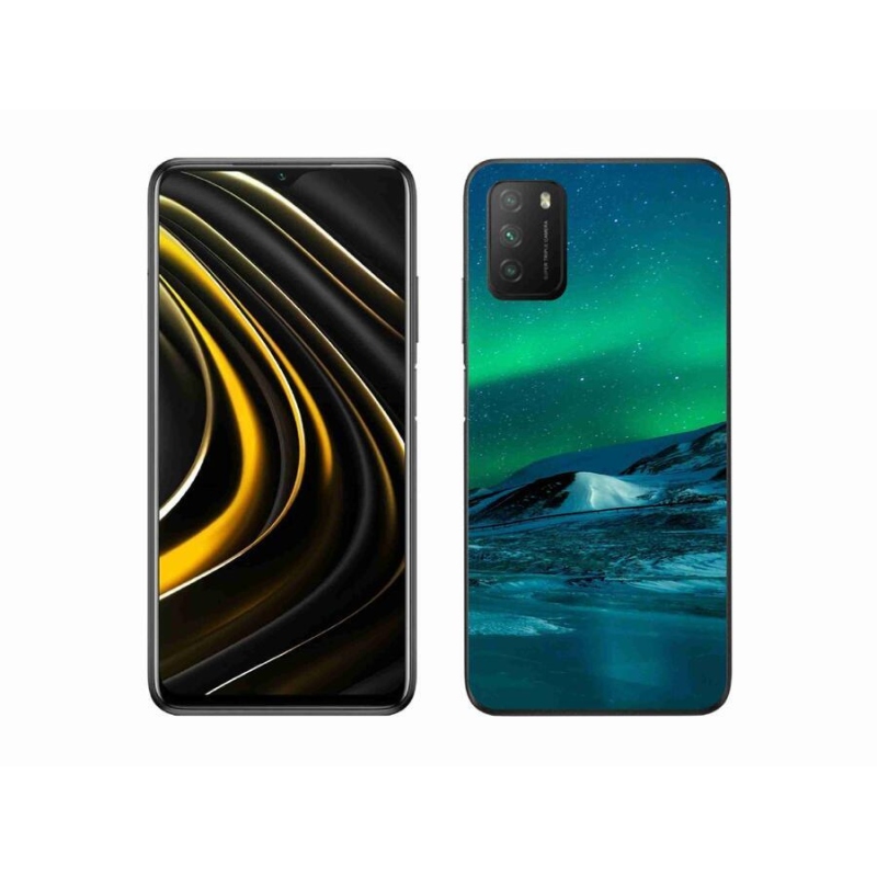 Gél borító mmCase a Xiaomi Poco M3-hoz - sarki fény