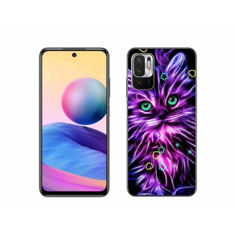 Gél borítás mmCase a Xiaomi Poco M3 Pro/5G számára - absztrakt macska