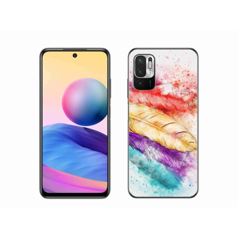 Zselés borítás mmCase a Xiaomi Poco M3 Pro/5G számára - színes tollak