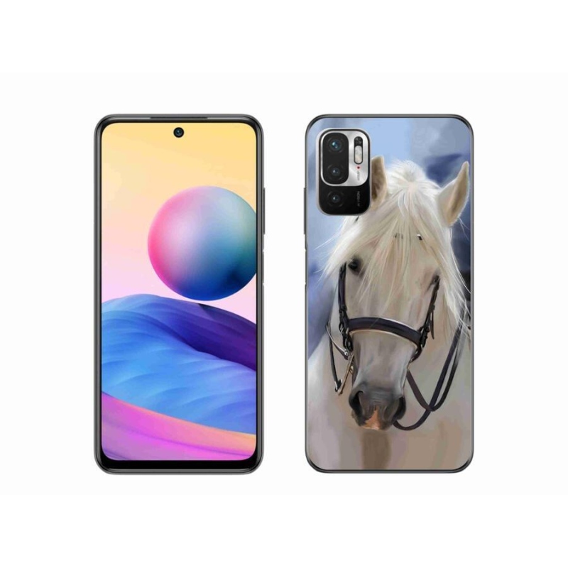 Gél borítás mmCase a Xiaomi Poco M3 Pro/5G számára - fehér ló