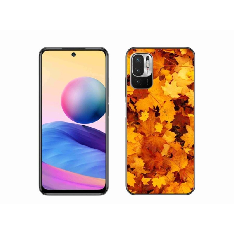 Gél borítás mmCase a Xiaomi Poco M3 Pro/5G számára - juharlevelek