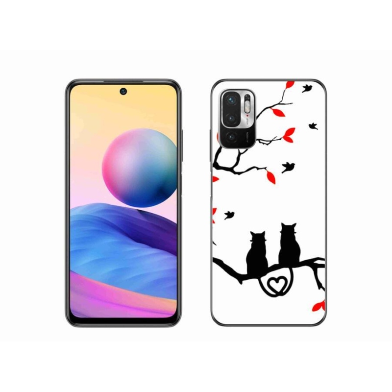 Gél borítás mmCase a Xiaomi Poco M3 Pro/5G számára - macska szeretet