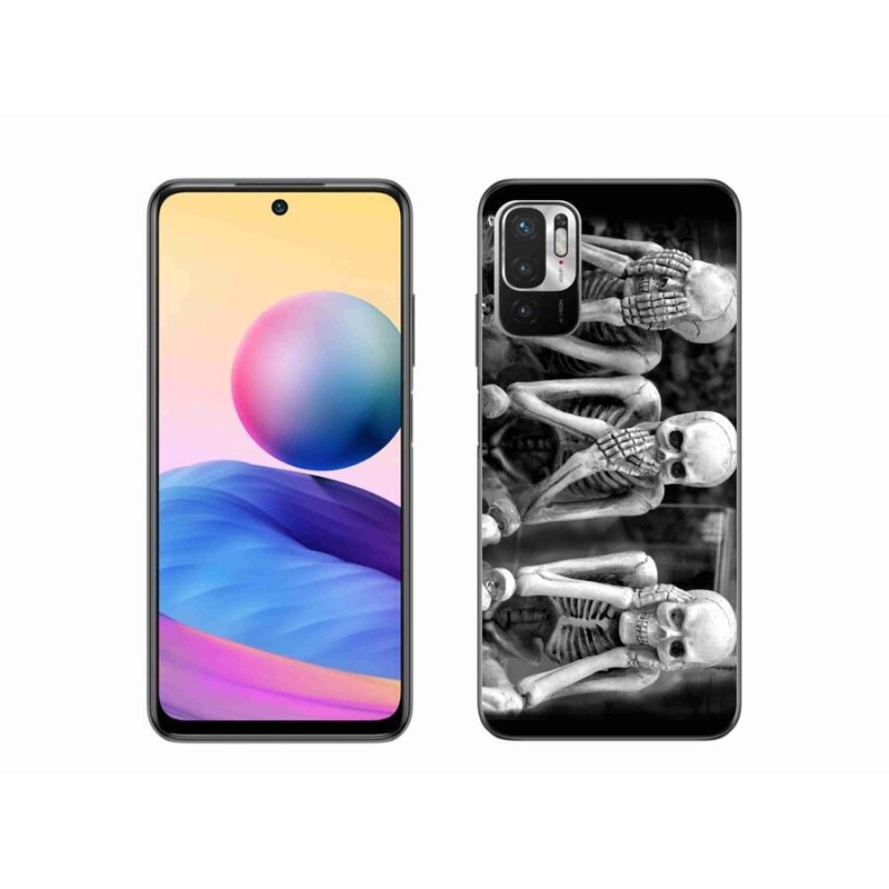 Gél borítás mmCase a Xiaomi Poco M3 Pro/5G számára - csontvázak