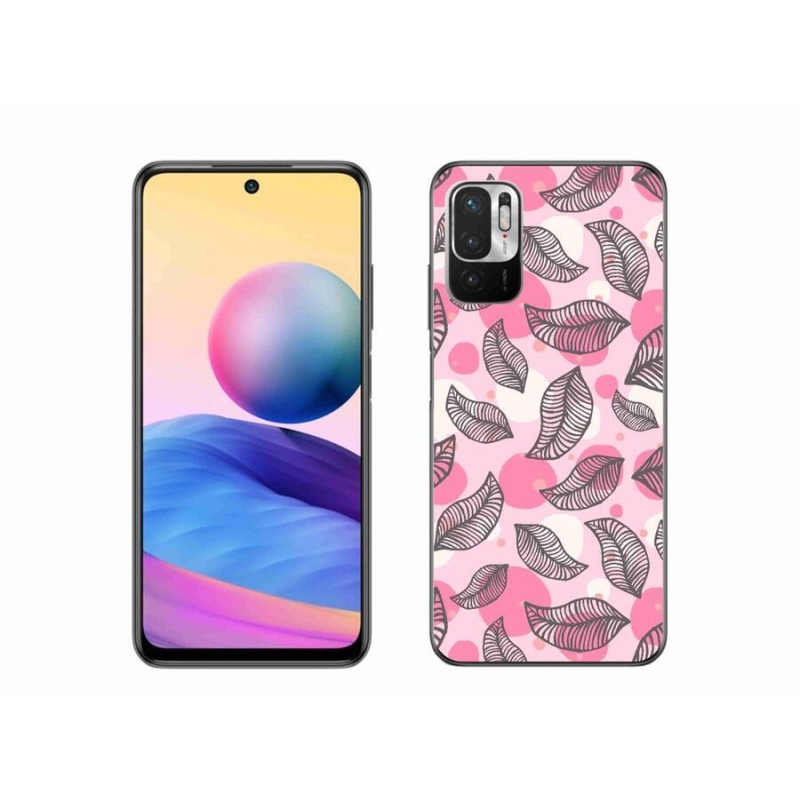 Gél borítás mmCase a Xiaomi Poco M3 Pro/5G számára - rajzfilmes hulló levelek