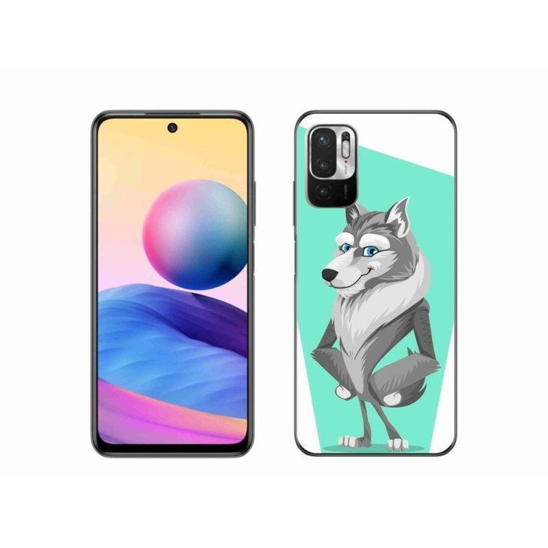 Gél borítás mmCase a Xiaomi Poco M3 Pro/5G számára - rajzfilm farkas