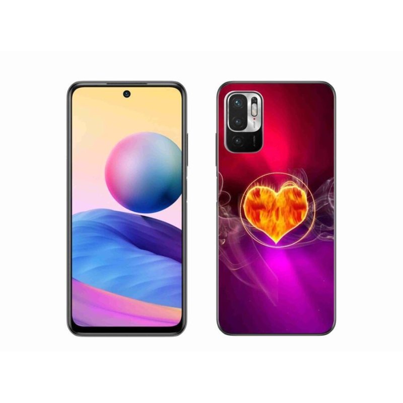 Gél borítás mmCase a Xiaomi Poco M3 Pro/5G számára - tüzes szív