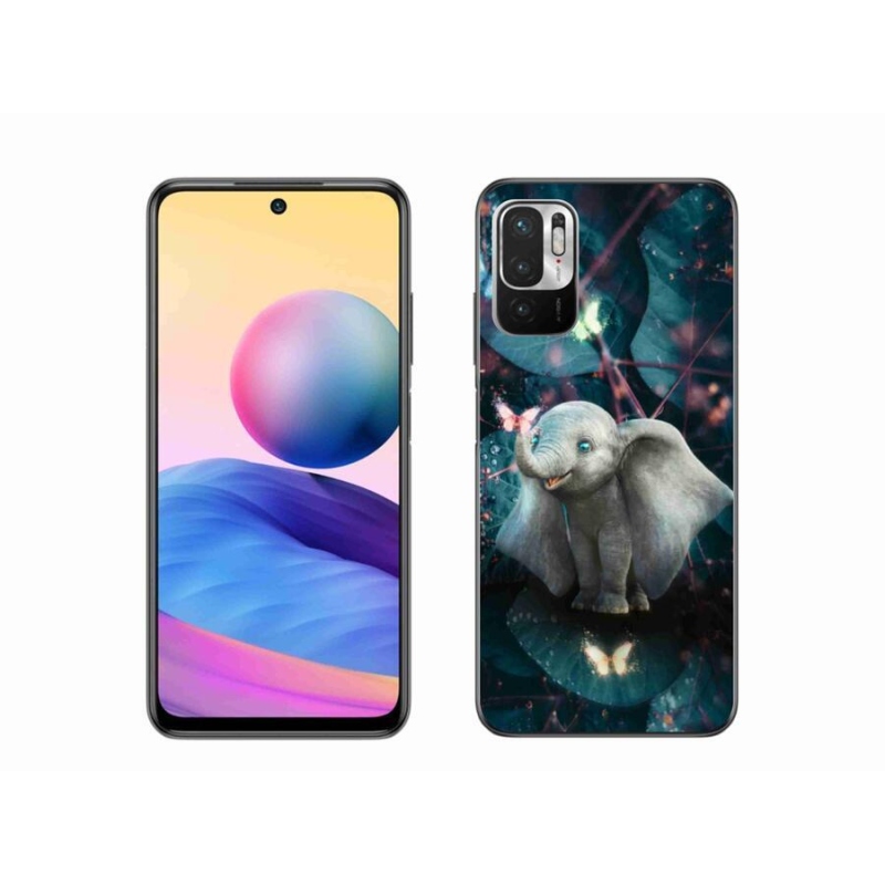 Gél borítás mmCase a Xiaomi Poco M3 Pro/5G számára - aranyos elefánt