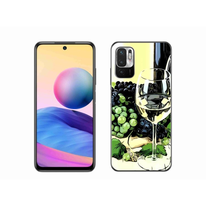 Gél borítás mmCase a Xiaomi Poco M3 Pro/5G számára - pohár bor